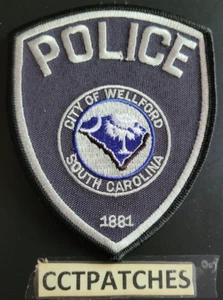 WELLFORD, SOUTH CAROLINA POLIZEI SCHULTERAUFNÄHER SC - Bild 1 von 2