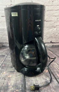 Krups Crystal Arome Plus 398 10 Cup Programmable Coffee Maker Black - Picture 1 of 16