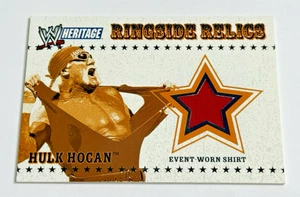 2005 Topps WWE Heritage Ringside Relics Hulk Hogan Event Worn Shirt Card - Bild 1 von 8