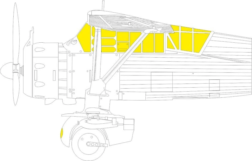 Eduard Mask 1/48 Lysander Mk I/III for Airfix  ,  euex 1108 - Image 1 of 1