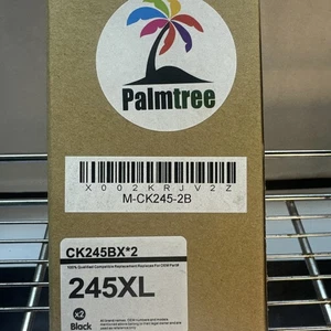 Palmtree Tinte Schwarz Patrone Ersatz für Drucker 245XL 2er Pack - Bild 1 von 5