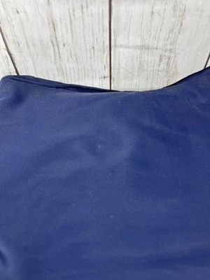 Blue Solid Polyester Silky Fabric 3/4 Yard 64 Wide Unbranded Navy Slight Texture - Image 1 of 4