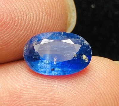 2,80 quilates RARO color azul cianita corte facetado de alta calidad gema natural @ bronceado Foto 1 de 4