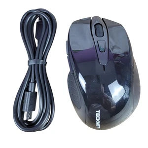 Tecknet TK-MS009 Wireless Rechargeable Computer Mouse - Black - Picture 1 of 7