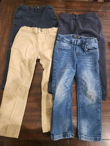 Toddler Boy Set Of 4 Pants Various Brands And Colors Size 4T - Picture 1 of 9