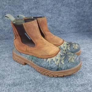 Wolverine Yak Stiefel Herren Größe 9 Braun Camouflage Wasserdicht Slipper Chelsea Realtree - Bild 1 von 18