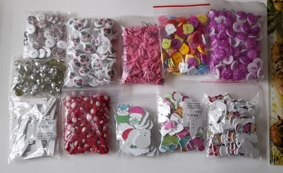 Knopf-Mix 690 Stk – Holz + Acryl – DIY, Nähen, Basteln, Handmade - Bild 1 von 4