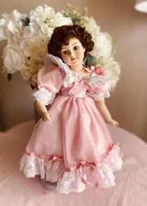FIRST PARTY by Maud Humphrey Bogart Fine Porcelain Doll EUC - Picture 1 of 13