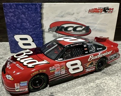 2002 Dale Earnhardt Jr #8 Budweiser 1:24 Action RCCA 1/2 Clear Nascar Diecast - Image 1 of 4