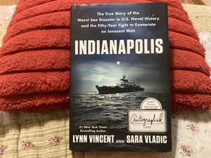 INDIANAPOLIS HC/DJ FIRST EDITION,SIGNED:LYNN VINCENT & SARA VLADIC/FREE POSTAGE! - Imagen 1 de 19