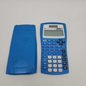Texas Instruments Ti-30x IIS Scientific Calculator Ti30 X2S Solar Blue Work - Picture 1 of 2