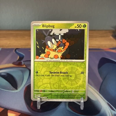 Pokemon - Blipbug 010/182 - Reverse Holo - Sv04 Paradox Rift - Image 1 of 2
