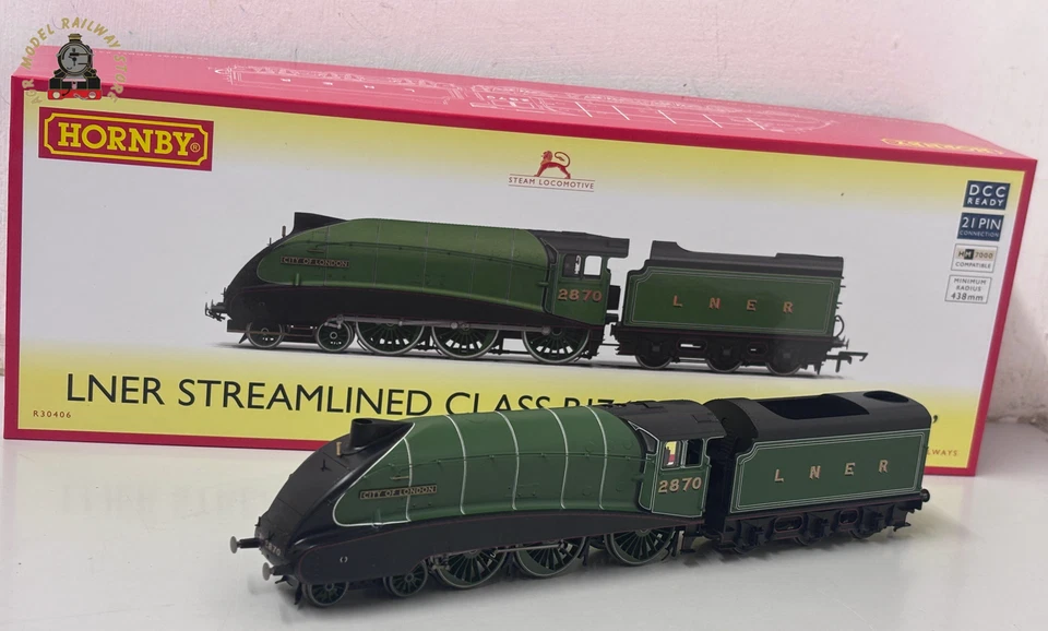 Hornby R30406 LNER Streamlined B17 City of London 2870 - OO Gauge - Image 1 of 1