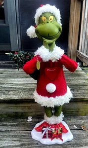 RARE Grinch Dept 56 -"Means a Little Bit More" XL 30" - Lights Up!! - Picture 1 of 8