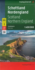 Schottland / Nordengland Autokarte 1:400000 Straßenkarte von freytag & berndt - Bild 1 von 2
