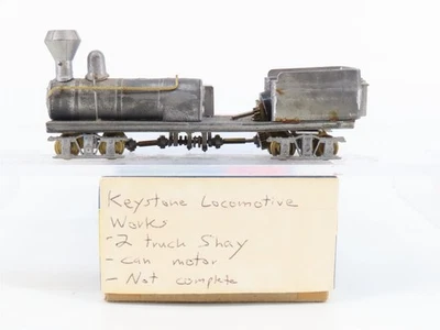 HO Scale Keystone KLW Undecorated 2-Truck Shay Steam - Does Not Run - Image 1 of 4