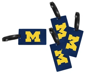 Michigan Wolverines Kofferanhänger 4er-Pack offiziell lizenziertes College-Produkt - Bild 1 von 1