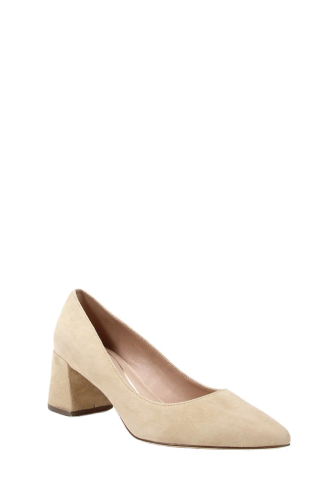 Cole Haan Mujer Gamuza Sin Cordones Punta Bloque Tacones Beige Talla 6.5 Foto 1 de 4