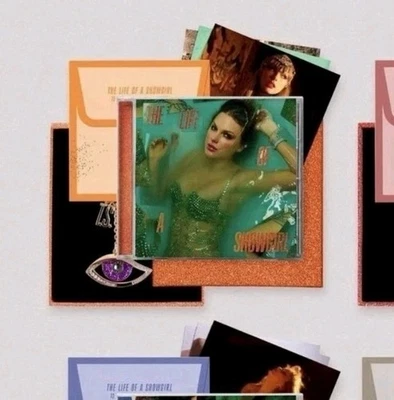 Taylor Swift The Life of a Showgirl Deluxe CD W/JEWELRY Purple Eye Bracelet 🔥  - Image 1 of 4