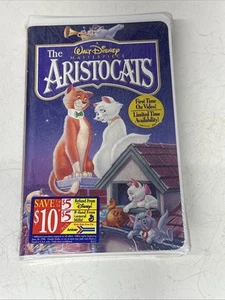 The Aristocats VHS Movie Walt Disney Masterpiece Collection Brandneu Versiegelt - Bild 1 von 3