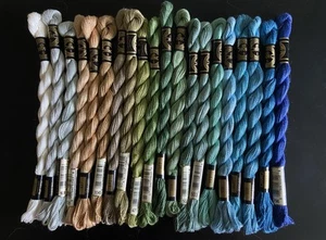 Lot: 20 Needlepoint Thread Hand Embroidery DMC Perle Cotton #5 Tiny Island - Picture 1 of 4