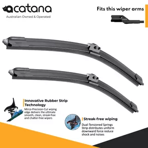 Wiper Blades For Volkswagen Tiguan 2008 2009 2010 2011 2012 - 2015 Pair 24 + 21" - Picture 1 of 9