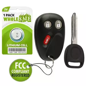 Replacement For 2005 2006 Chevrolet Equinox Key + Fob Remote - Picture 1 of 4