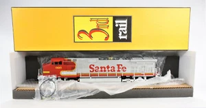 SUNSET O SCALE BRASS SANTA FE C44-9W DIESEL ENGINE #605 WITH SOUND - Picture 1 of 12
