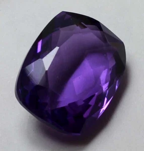 81.90 Ct. Large Purple Amethyst Cushion Cut Facet Loose Gemstone Gift 4 Birthday - Picture 1 of 7