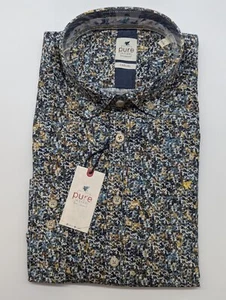 Camicia pura manica lunga taglia XXL 45/46 colletto button down fantasia CASUAL FIT - Foto 1 di 6