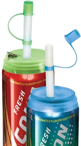 KOVE Soda Can Straw and Lid, Set of 2 - Picture 1 of 12