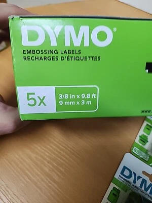 5 Dymo 1741671 Red Green Blue Caption Maker Tape Refill 3/8 W in. x 9.8 L ft New - Image 1 of 4