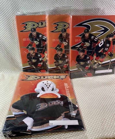 Lot W/ 4 Anaheim Ducks Promotional 3-Ring Binders Folder Getzlaf, Perry Sealed Cover