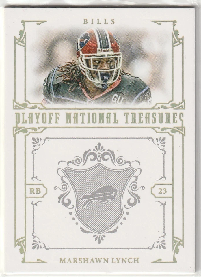 2008  playoff gold national treasures Marshawn Lynch #1 of 5 - Image 1 of 1