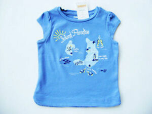 GYMBOREE Greek Isle Style Blue Island Paradise T-shirt Girls 18 - 24 M NEW