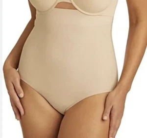 NAOMI NICOLE Sleek Solutions Firm Control Nude High Waist Brief Womens M 2XL - Picture 1 of 10