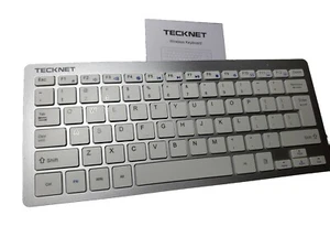 TECKNET - Slim Wireless Keyboard, SILVER - Picture 1 of 5