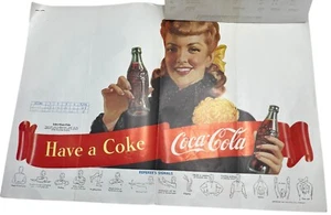 Programma Segnali Arbitro Calcio Coca Cola Vintage 1957-58 Larry Tisdale Art - Foto 1 di 4