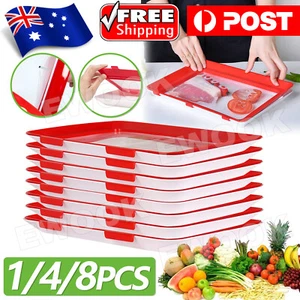 1/4/8X Creative Food Preservation Tray Food Fresh Keeping Food Storage Kitchen - Picture 1 of 18