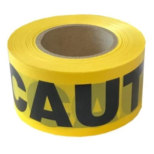 Cordova Pro Pack Yellow Caution Barricade Tape, 3 in. x 1000 ft. Roll, 12-Pack - Picture 1 of 7