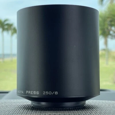 Parasol de metal Mamiya para lente de formato medio Sekor 250 mm f/8 para prensa Mamiya Foto 1 de 4