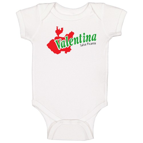 VALENTINO Valentina Hot Sauce Logo Etichetta Bambino Pezzo Unico