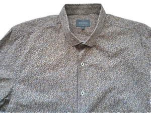 PETER WERTH Shirt-Large Multicolor Long Sleeve Cotton Floral Pattern - Picture 1 of 17