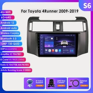 For 2009-2020 Toyota 4Runner Car Stereo Android 12 GPS Radio CarPlay 6+64G BT5.0 - Picture 1 of 24
