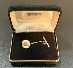 Rare Vintage Mens Tie Tack Horse Head By Barlow In Original Box - Picture 1 of 6