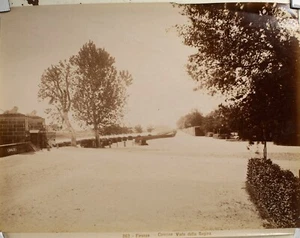 TIRAGE PHOTO ALBUMINE 1880 ITALIE 19X24cm FLORENCE - Picture 1 of 1