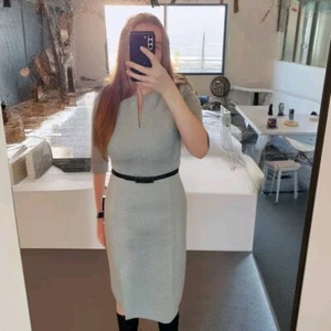 Classiques Entier Women's Gray / White / Black Belted Dress Size 8 - Picture 1 of 9