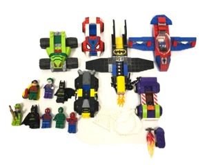 LEGO Lot Marvel DC Comics Batman Joker Robin Spider-Man AND Vehicles INCOMPLETE - Picture 1 of 10