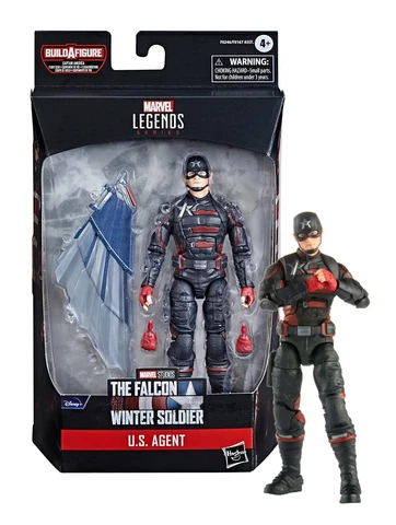 Marvel Legends Series U.S. Agent 6" Figure with Falcon BAF Piece NIB Cover