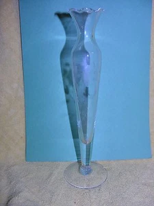 Vintage Bud Vase, Princess House Crystal, Heritage Pattern, 1980s - Picture 1 of 2